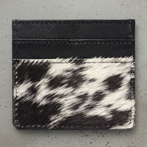 COWHIDE CARD HOLDER