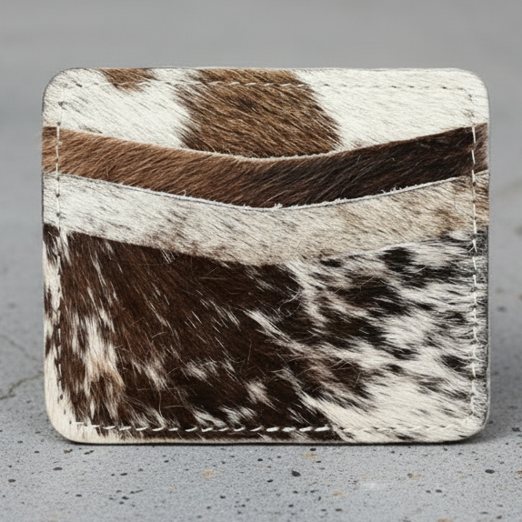 COWHIDE CARD HOLDER