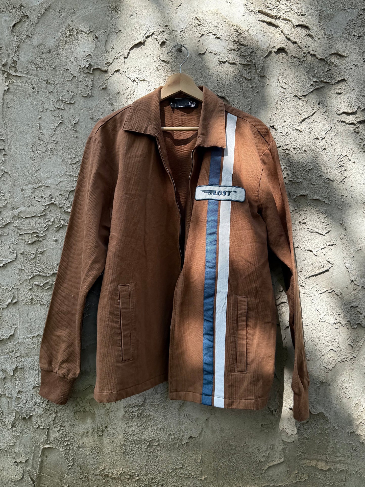 Lost™ Vintage Brown Zip-Up Jacket