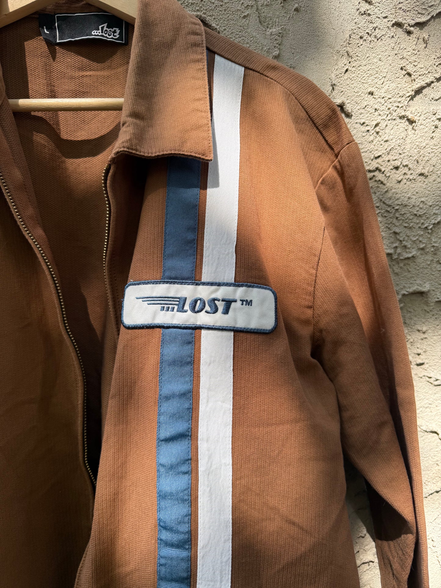 Lost™ Vintage Brown Zip-Up Jacket