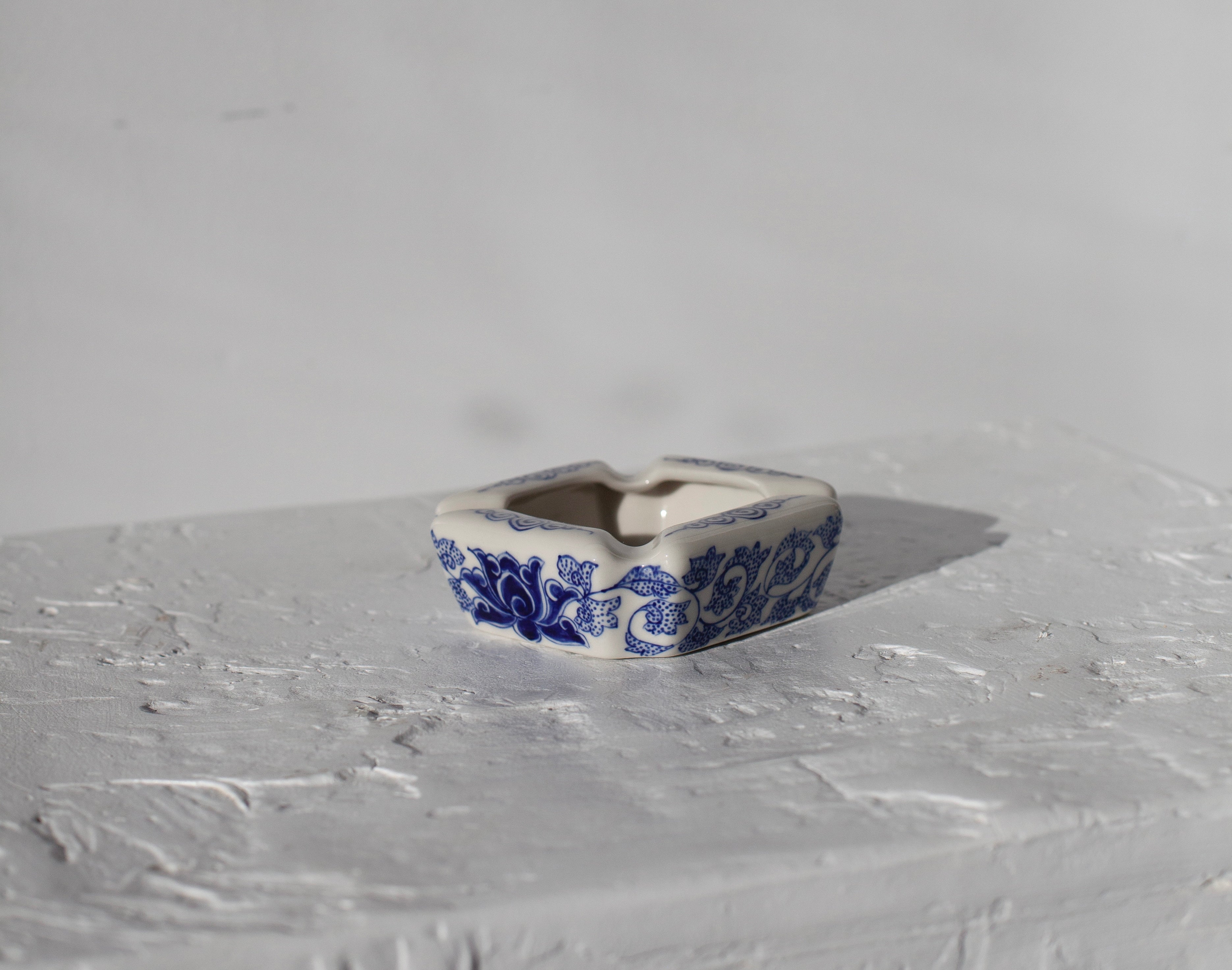 Blue Vines Ashtray